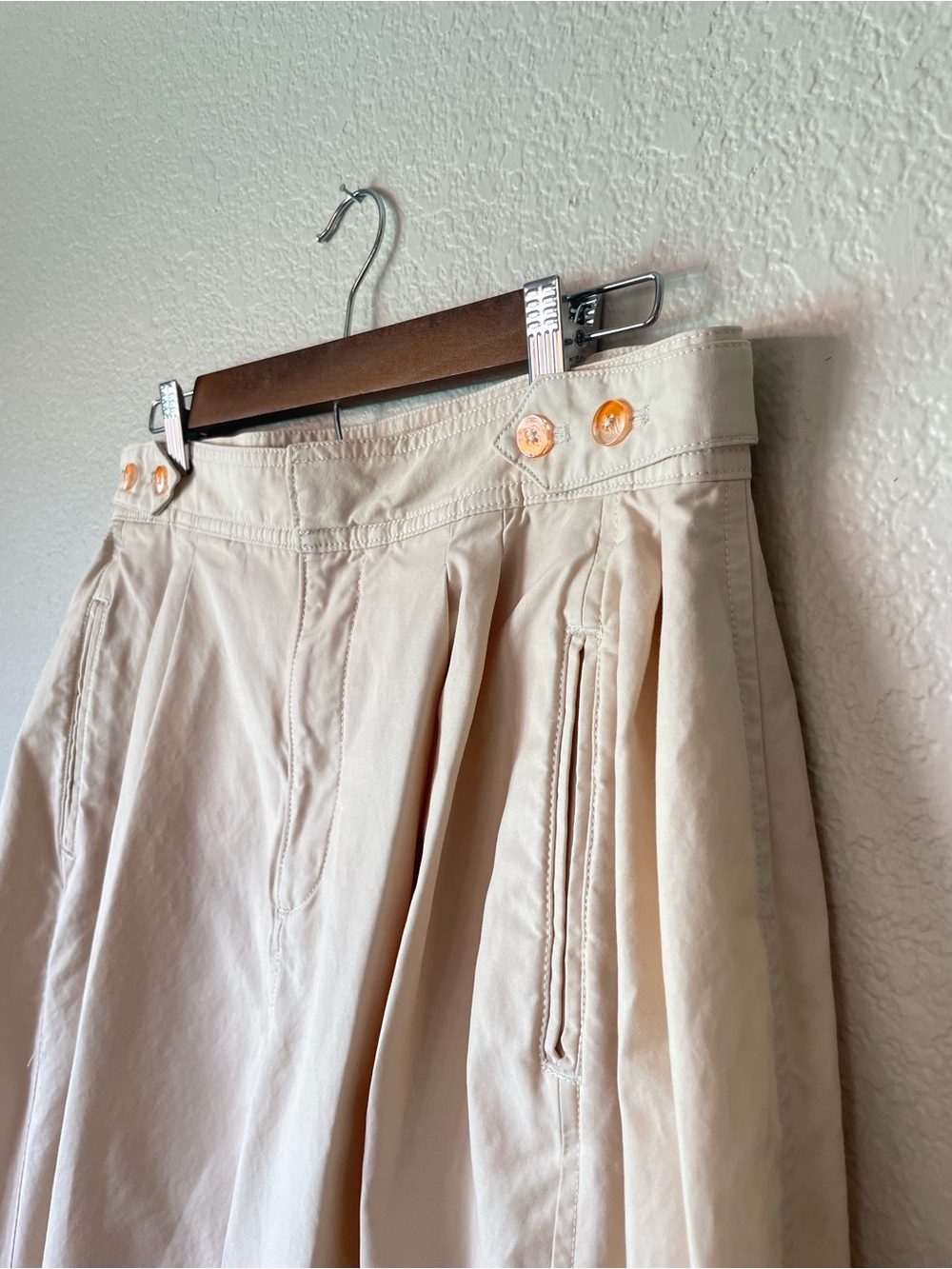 Anthropologie Maeve Ultility Barrel Trouser pants High-Waist Pleated Size 8 - Picture 6 of 11